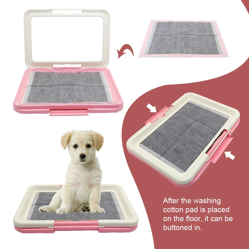 Portable Dog Training Toilet Indoor Dogs Potty Pet Toilet for Small Dogs Cats Cat Litter Box Puppy Pad Holder Tray Pet Supplies Pawsn