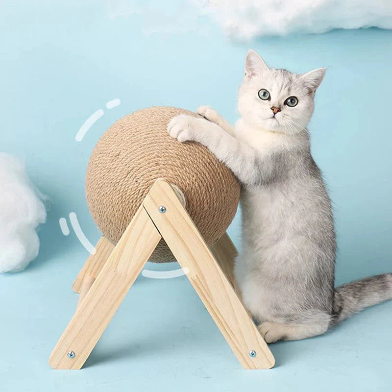 Cat Scratching Ball Toy Kitten Sisal Rope Ball Board Grinding Paws Toys Cats Scratcher Wear-resistant Pet Furniture supplies PawsnHeart