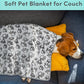 Soft Fluffy Pet Blanket - High-Quality Warm Cartoon Pattern Mat for Cats & Dogs