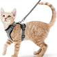 Cat Harness and Leash for Walking, Escape Proof Soft Adjustable Vest Harnesses for Cats, EasyControl PawsnHeart