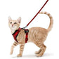 Cat Harness and Leash for Walking, Escape Proof Soft Adjustable Vest Harnesses for Cats, EasyControl PawsnHeart